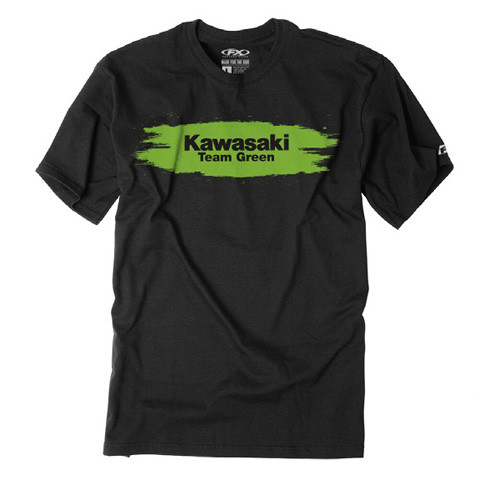 Factory Effex - Kawasaki Team Green Youth T-shirt / Black Xl - 22-83106