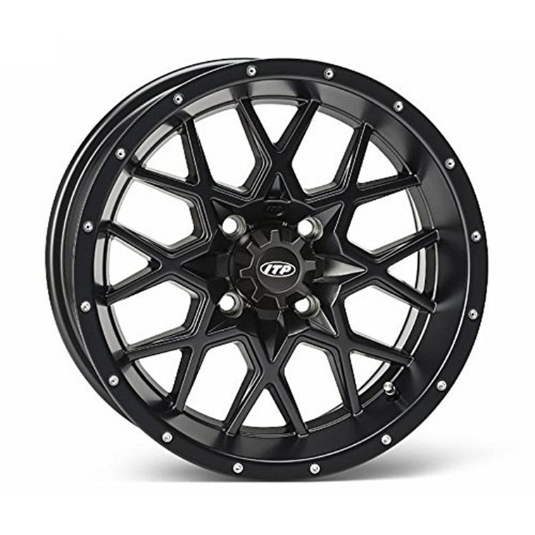 Itp - Itp Hurricane Wheel 14x7 Matteblack (14rb113bx) - 1428638536B