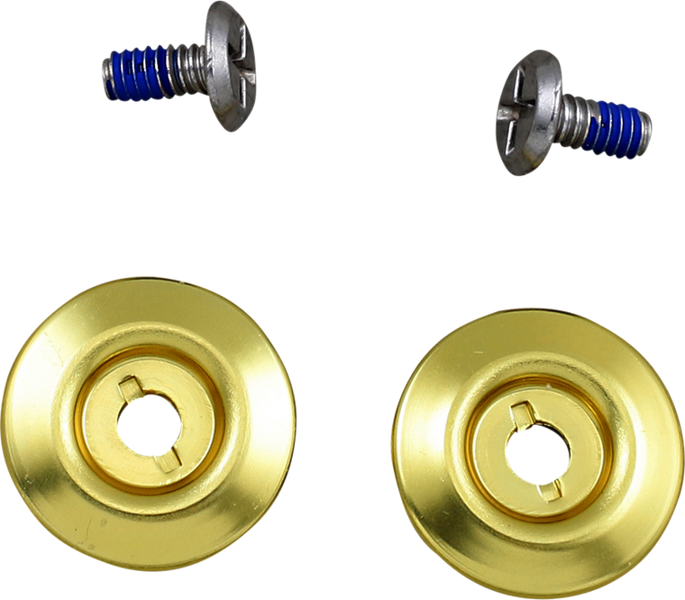 Biltwell - Gen 2 Hardware Kit - SS Screw - Gold Baseplate - Gen 2 Helmet Hardware Kit - 0034-150-72