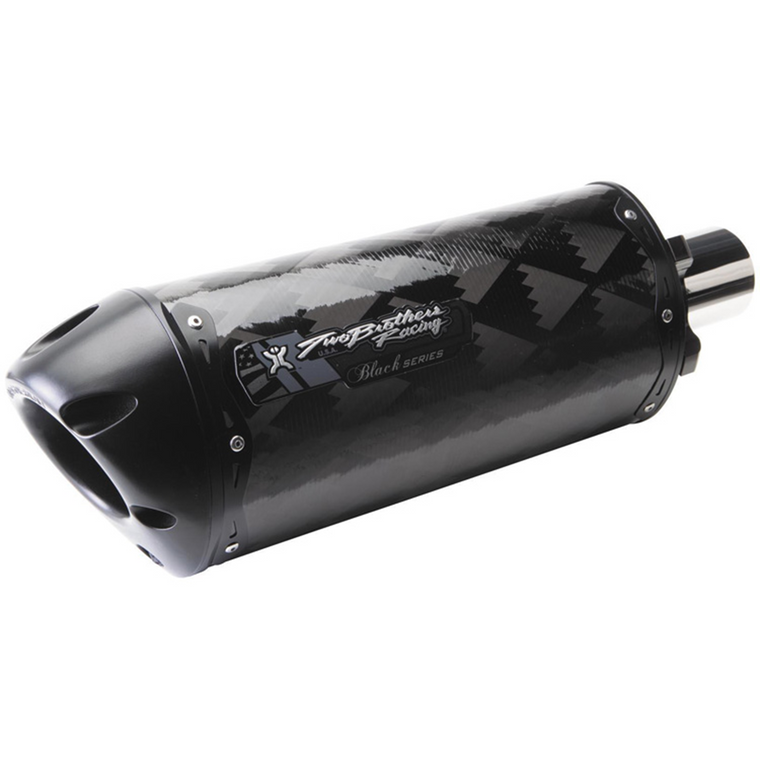 Two Brothers - M-2 Silver Series Full Exhaust Carbon Fiber Canister - 005-3270107V2-B