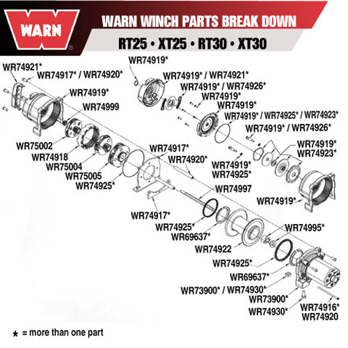 Warn - Winch Coupler Kit - 74995