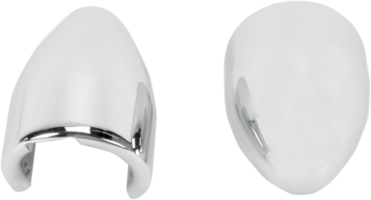 Baron - Fork Bullets/Axle Nut Covers - Chrome - Fork Bullets Axle Nut Covers - BA-7800-02