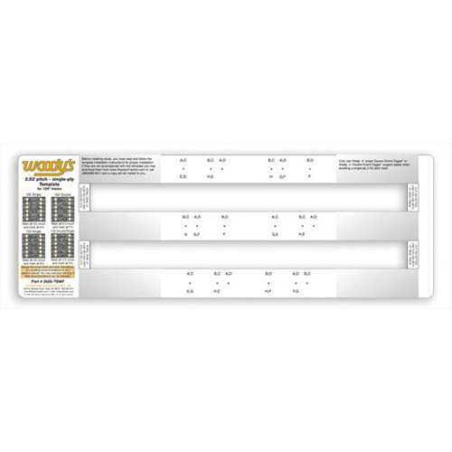 Woodys - Arctic Cat Template 2.52 Pitch Track - 252S-TEMP
