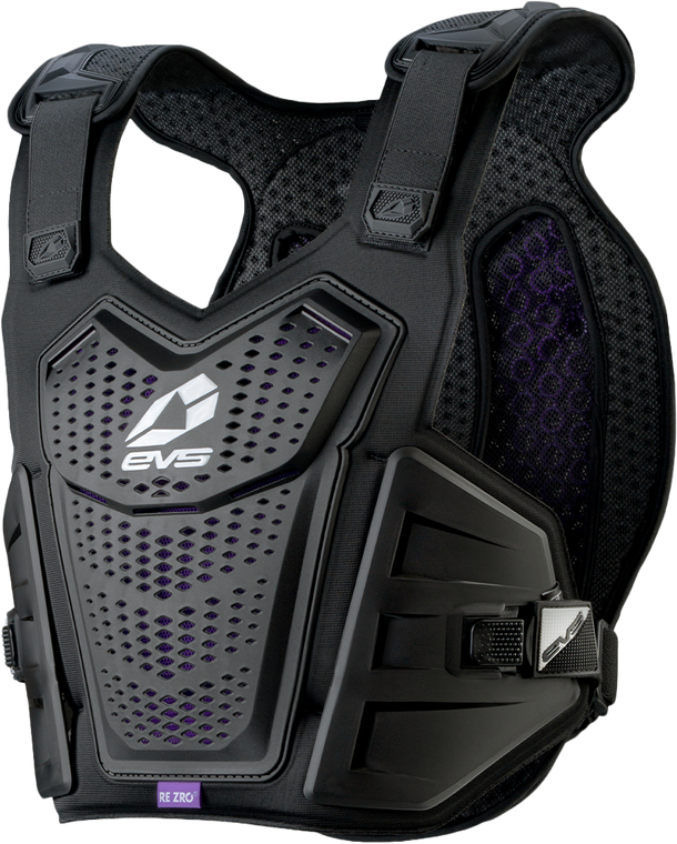Evs - F1 Pro Chest Protector W/rezro Black/white Sm/md - F1PRO-BK-S/M
