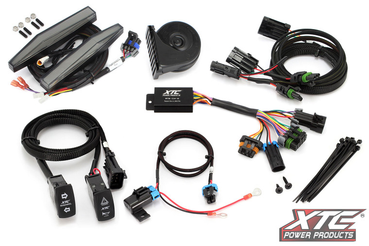 Xtc Power Products - Auto Turn Signal Kit W/ Horn And Front Drl Lights Can - ATS-CAN-MW3-DRL