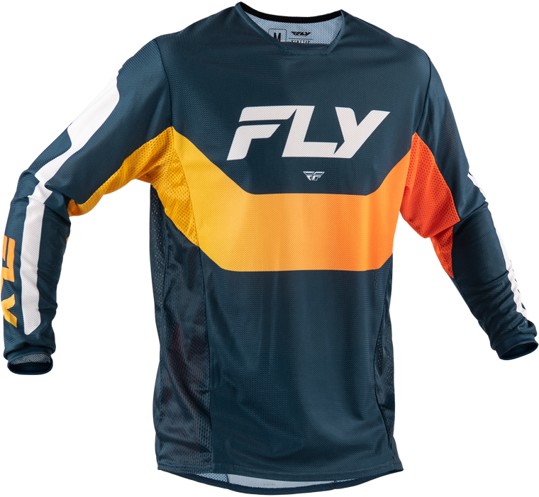 Fly Racing - Kinetic Mesh Jersey Navy/orange Md - 380-316M