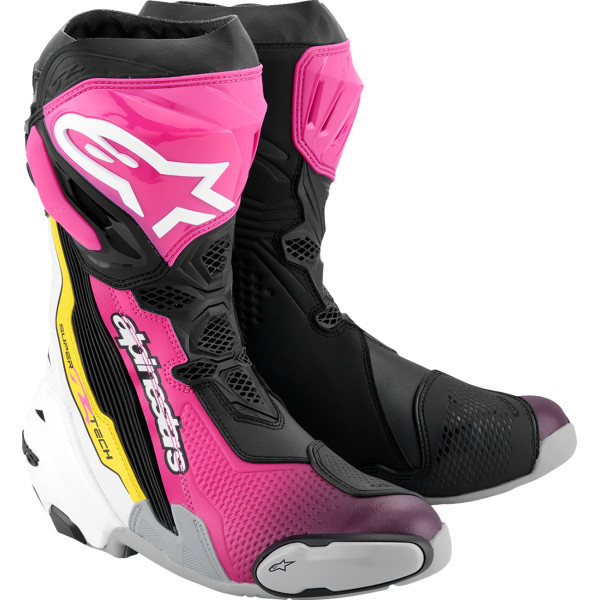 Alpinestars - Boot Supertech R Bk/mg/wh/yl 48 - 2220021-1634- 48