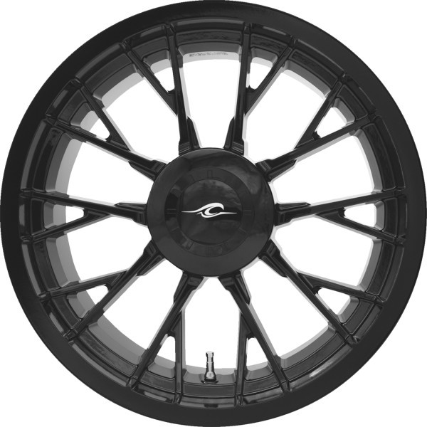Coastal Moto - Rear Wheel 18 X 7 Marlin 3d  Trike Solid Black Tpms - 3D-MAR-187T-SB