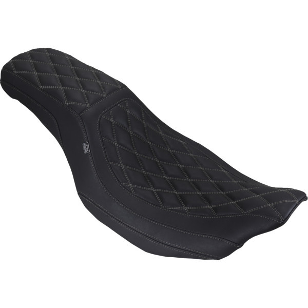 Mustang - Seat Dbl Diam Squareback Drk Gry Thread - 88514GM