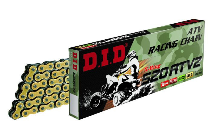 D.i.d - D.i.d X-ring 520atv2 Gold & Black 110fb - 520ATV2110FB