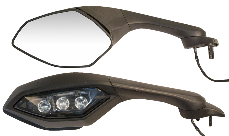 Emgo - Yamaha Mirror - Black - Right - Yamaha Mirror - 20-37501 Emgo - Yamaha Mirror - Black - Right - Yamaha Mirror - 20-37501