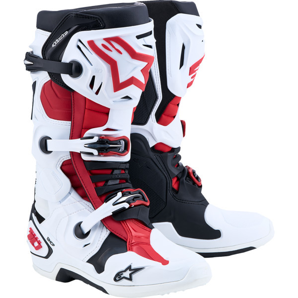 Alpinestars - Boot Tech 10 Wht/blk/brt Red 8