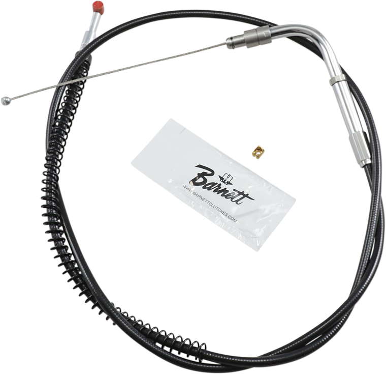 Barnett - Throttle Cable - +6" - Black - Black Vinyl Throttle/Idle Cable - 101-30-30026-06