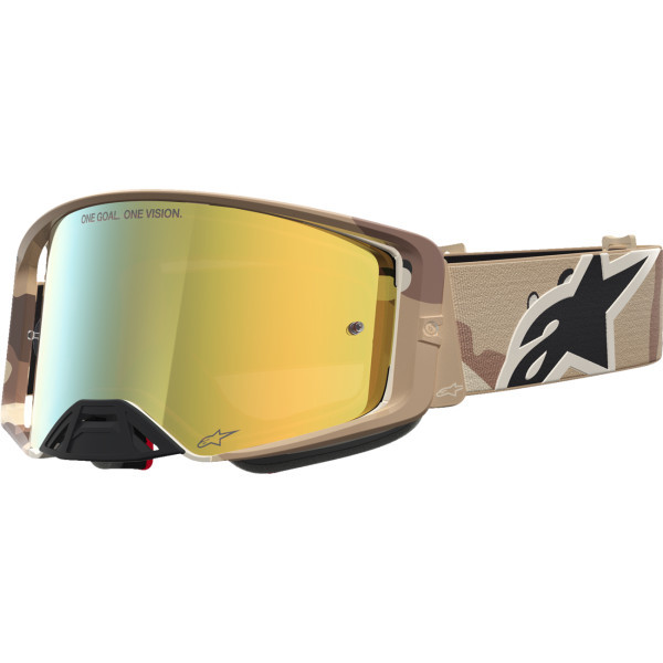 Alpinestars Goggles - Goggle Supertech Lone  Camo Desert Mirror-gld