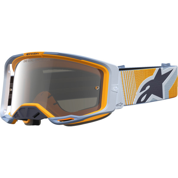 Alpinestars Goggles - Goggle Vision 8 Maven  Dust Blue Org Mirror-silver