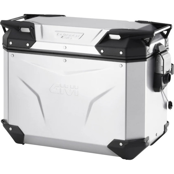 Givi - Case Outback Evo 44ltr Anodized Left Only Silver