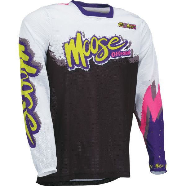 Moose Offroad - Jersey Sahara Le White/black/purple Sm