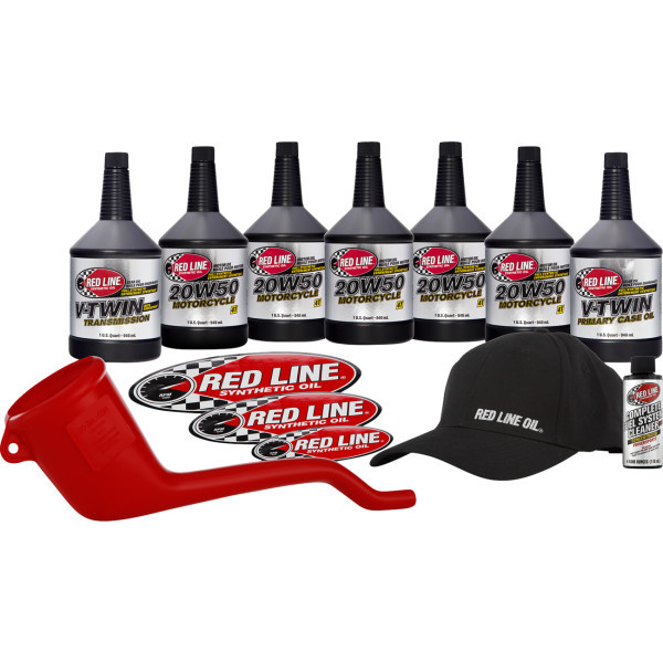Red Line Synthetic Oil - V-twin 20w50 Powerpack