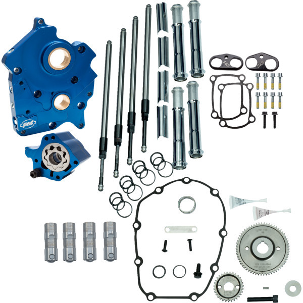 S&s Cycle - Cam Chest Kit Chrm Push Tubes No Cams