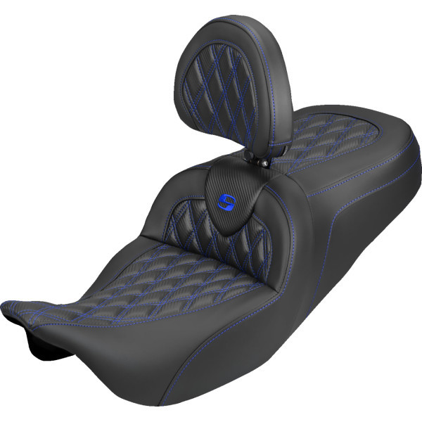 Saddlemen - Seat Roadsofa Cf Ls Sr Db Blu Stitch