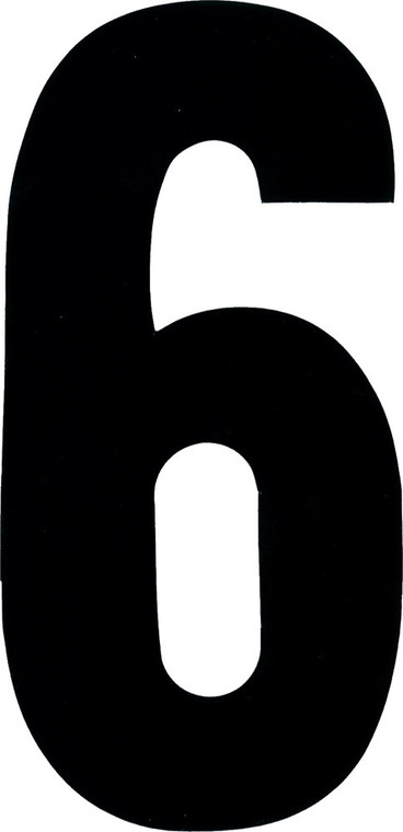 Dirt Digits - #6 7" Black Extreme Digits 3/pk