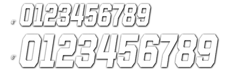 D-cor - #0 White 4 Race Series 3/pk