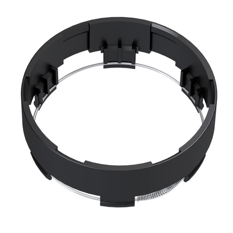 Raceline - 1" Cap Extension Satin Black Fits 4x156/137