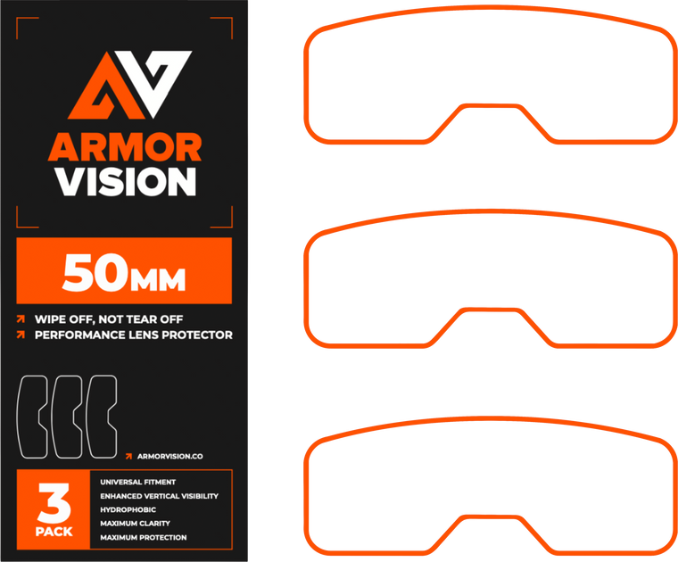 Armor Vision - Armor Vision 50mm 2nd Gen 3/pk