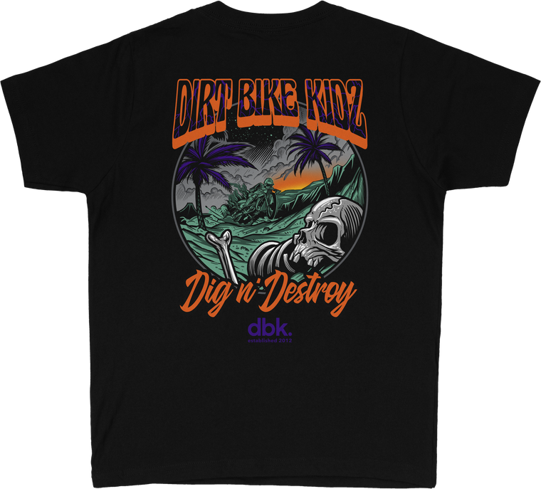 Dbk - Boneyard Youth Tee Black Yx