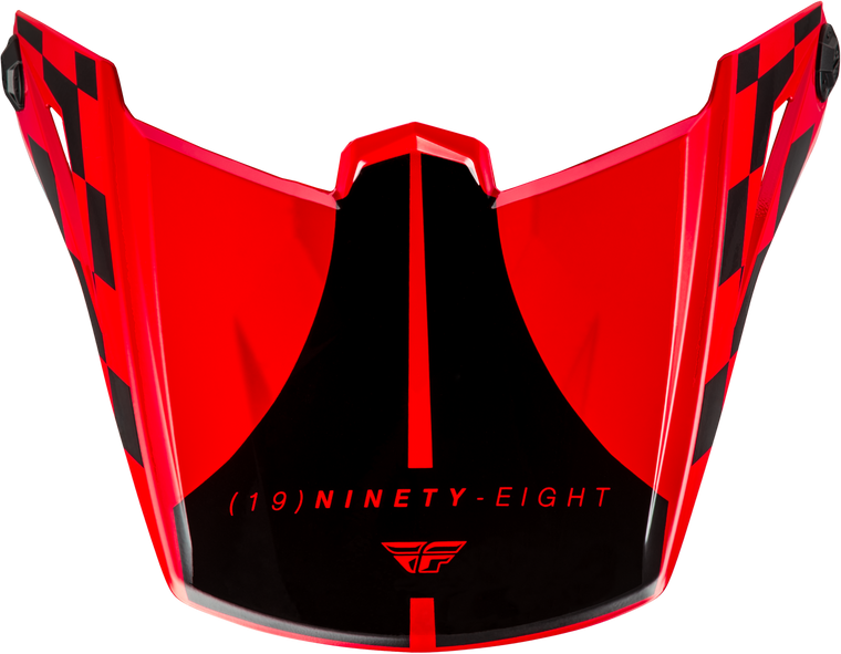 Fly Racing - Kinetic Lite Rival Hlmt Visor Gloss Red/black