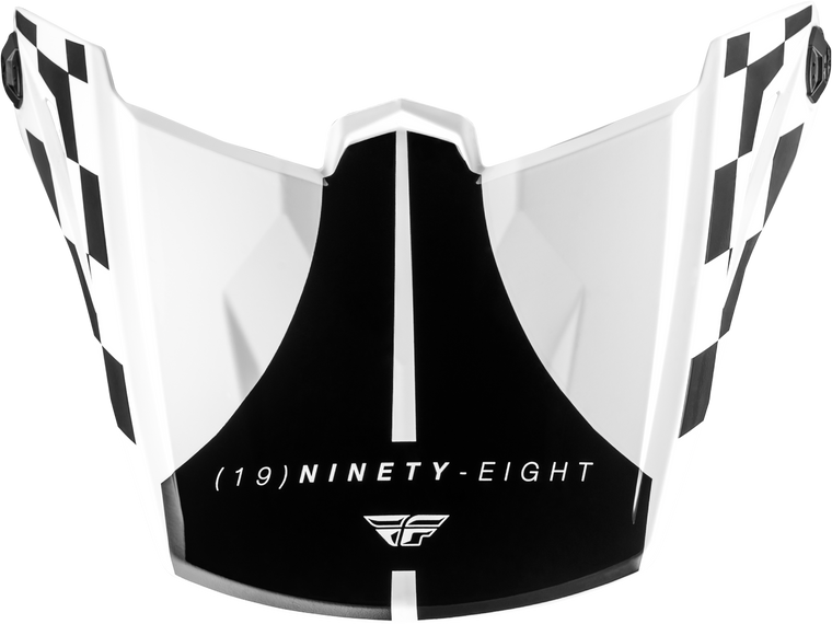 Fly Racing - Kinetic Lite Rival Hlmt Visor Gloss White/black