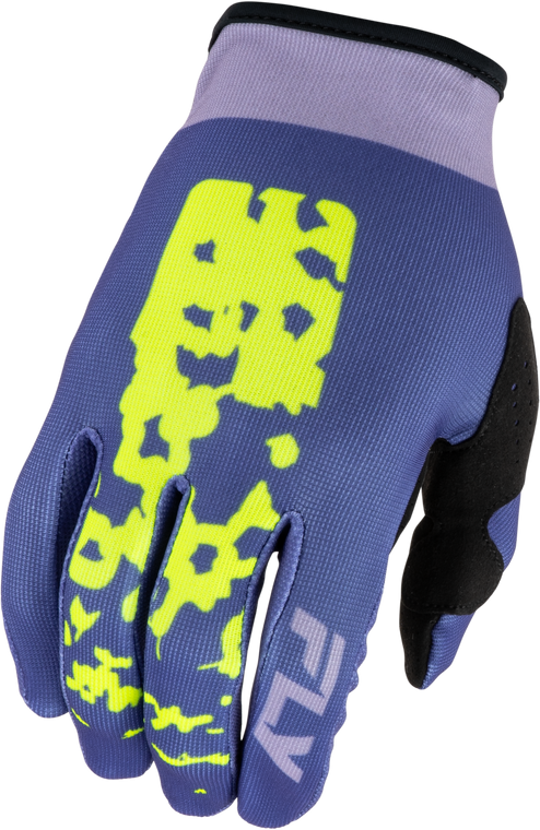 Fly Racing - Women's Lite Flake Gloves Lavendar/blue/yellow Md