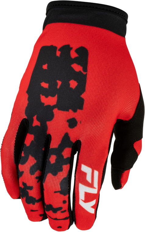 Fly Racing - Youth Lite Flake Gloves Red/black Ym