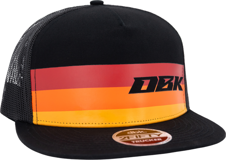 Dbk - Sunday Stripe 2fifty Trucker Black Snapback Hat