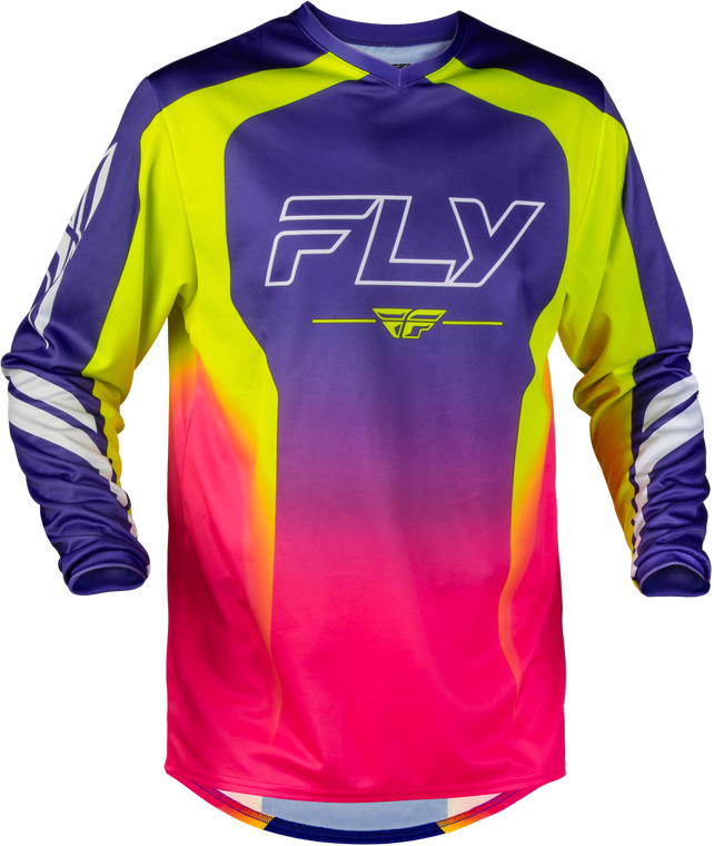 Fly Racing - F-16 Raze Jersey Purple/pink/yellow Xl