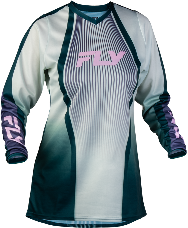 Fly Racing - Women's F-16 Lift Jersey Green/purple/pink 2x