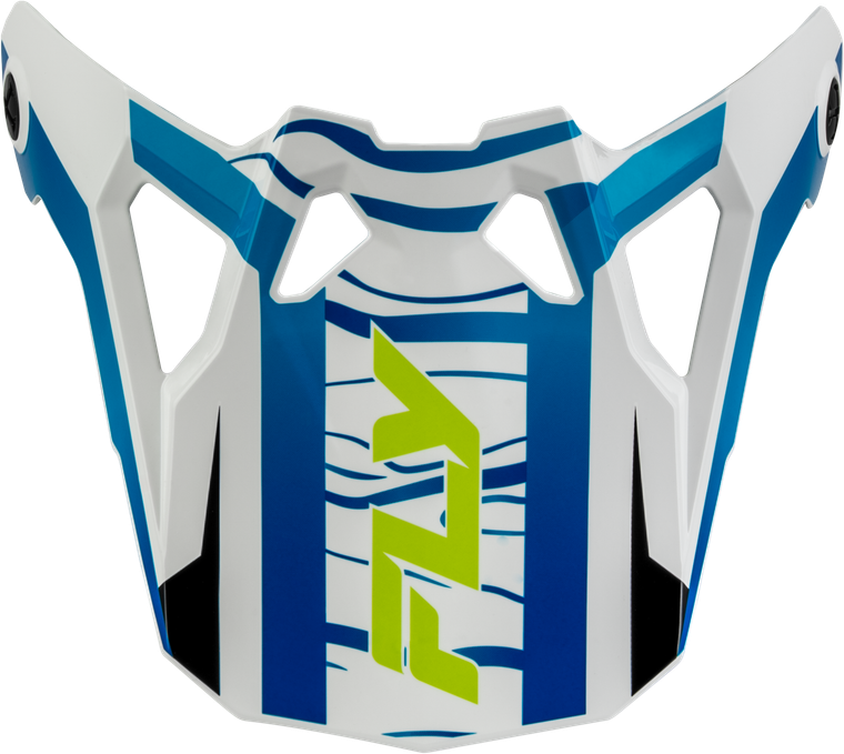 Fly Racing - Formula Cp Charge Visor White/blue/black Yl-lg