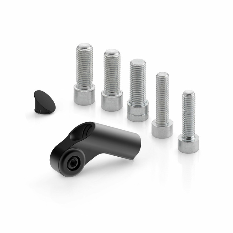 Rizoma - Universal Mirror Adapter Side Mount Black Ea