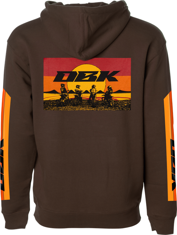 Dbk - Sunday Stripe Yth Hoodie Brown Yl