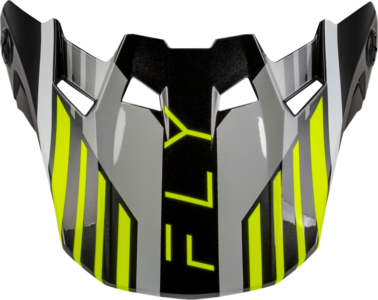 Fly Racing - Formula Cc Strike Visor Grey/black/hi-vis Yl/sm