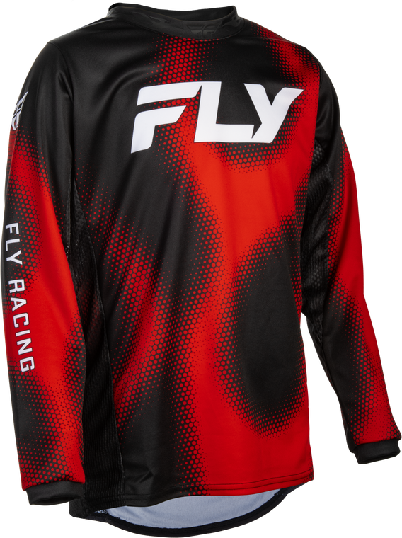 Fly Racing - Youth Kinetic Torch Jersey Black/red/white Yl