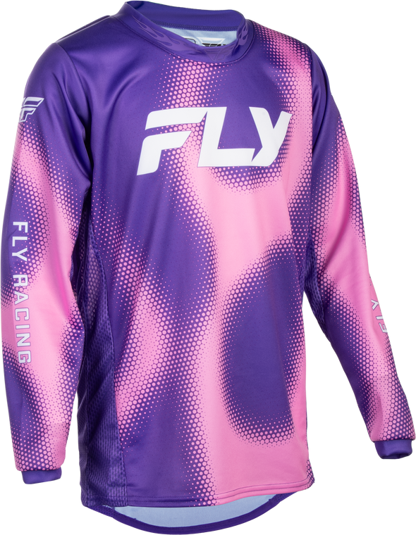 Fly Racing - Youth Kinetic Torch Jersey Purple/pink Ym
