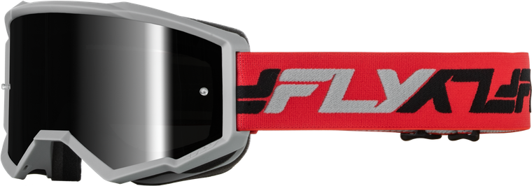Fly Racing - Zone Goggle Red/grey W/ Black Mirror/smoke Lens