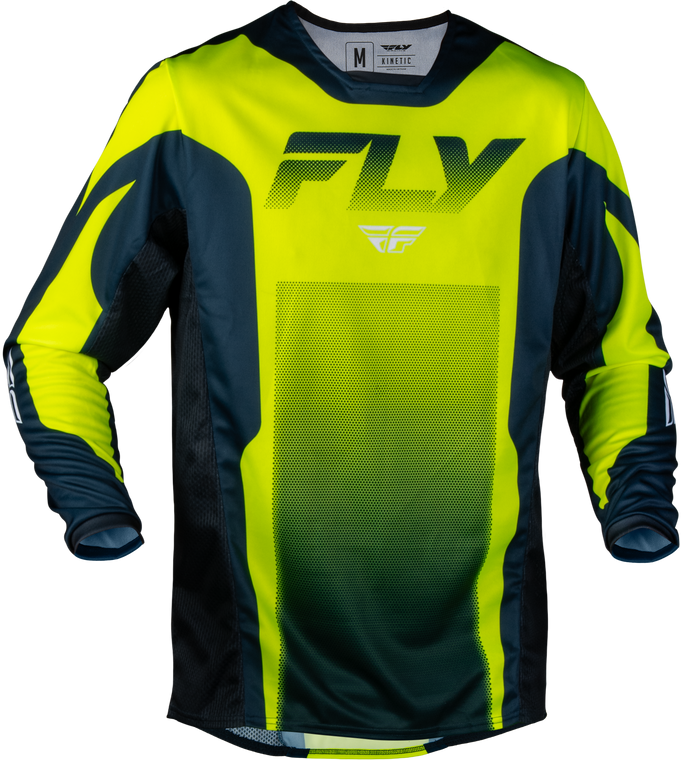 Fly Racing - Kinetic Fade Jersey Hi-vis/navy/white Lg