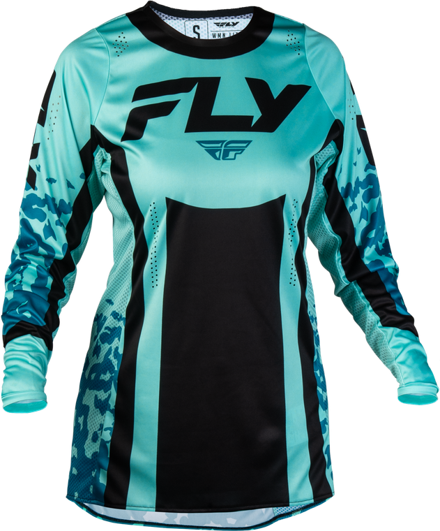 Fly Racing - Women's Lite Flake Jersey Aqua/teal/black Sm