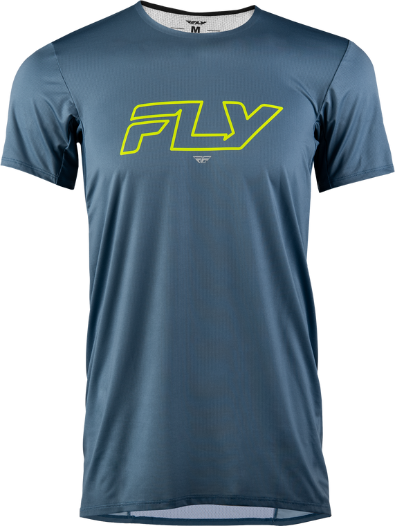 Fly Mtb - Enduro Short Sleeve Jersey Slate/hi-vis Lg