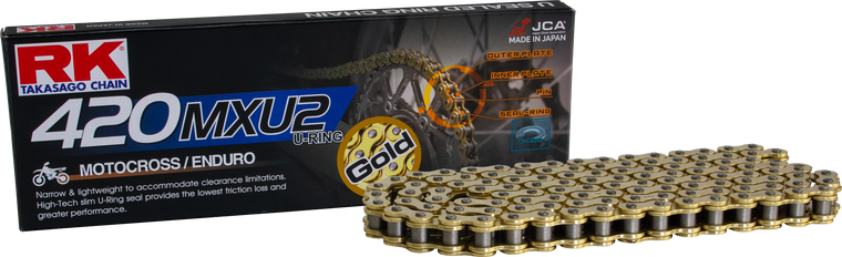 Rk Excel - Gb420mxu2 Drive Chain Gold 420 X 130