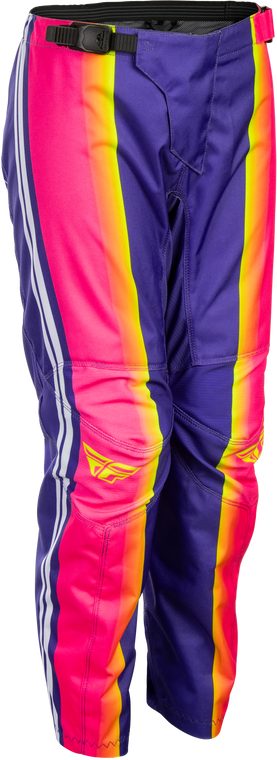Fly Racing - Youth F-16 Raze Pants Purple/pink/yellow Sz 22