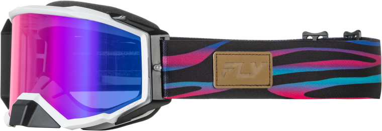 Fly Racing - Zone Elite Stripe Goggle Multi W/ Magenta Mirror/blue Lens