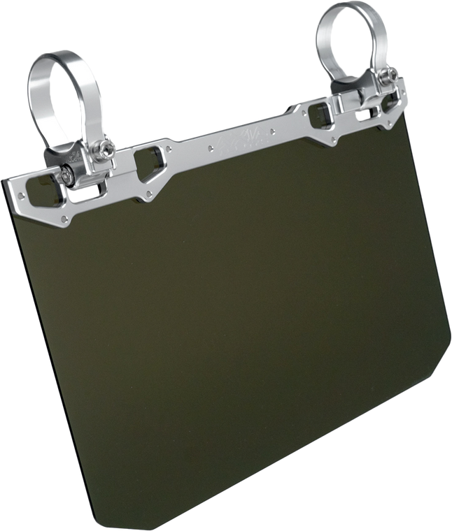 Axia - 12" X 8" Narrow Mount Sun Viso W/tinted Shield- Silver